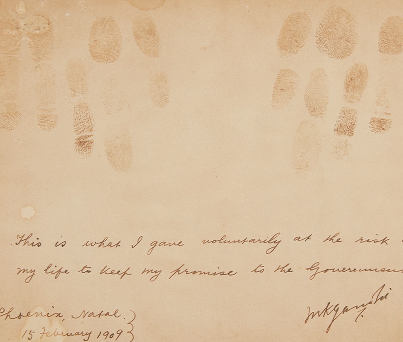 Gandhi's Fingerprints